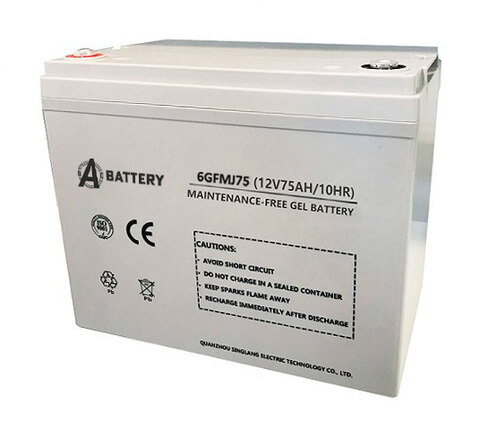 Аккумулятор A-Battery 6GFMJ75 (12V75AH/10HR)
